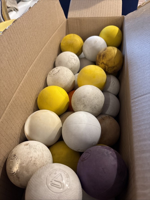 28 Mixed Used Lacrosse Balls Lot Various Brands