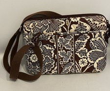Vera Bradley custodia rigida tablet iPad borsa a tracolla floreale 12"X8,5"