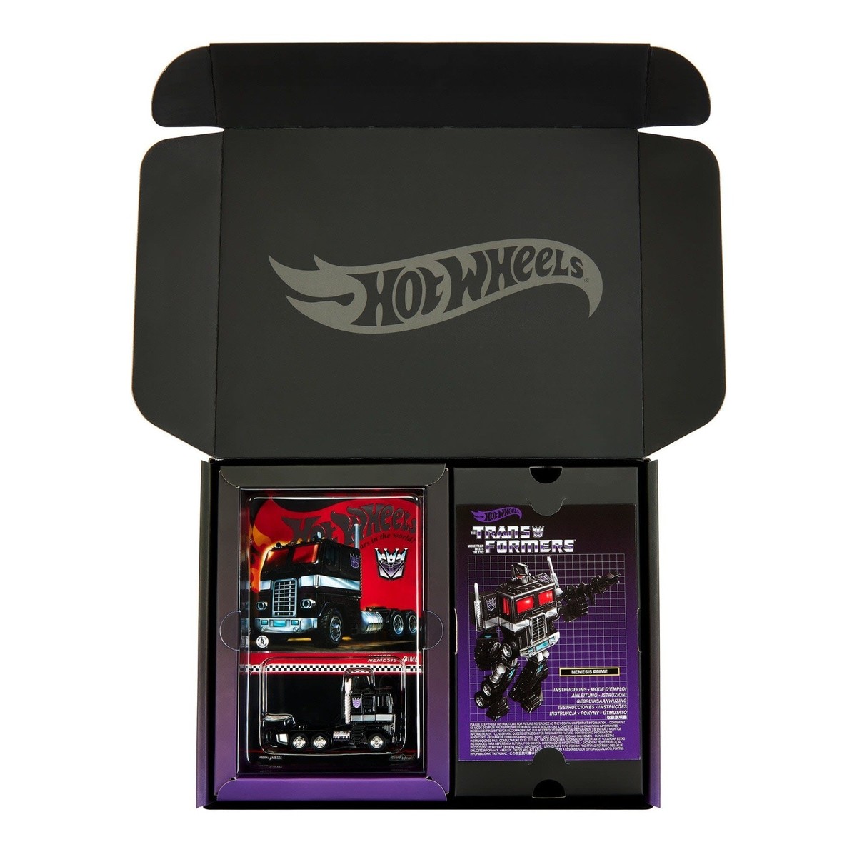 Hot Wheels X Transformers Nemesis Prime RLC - In hand Brand new