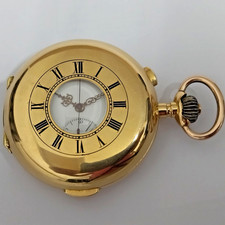 Invicta Gold 18k Half Hunter Pocket Watch Minute Repeater Chonograph