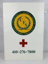 First Aid Industrial Metal Wall Mountable Medicine Cabinet Portable Case 22 x16