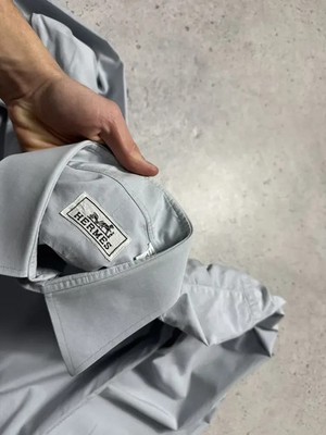 Hermes Luxury Button Up Shirt Vintage | eBay