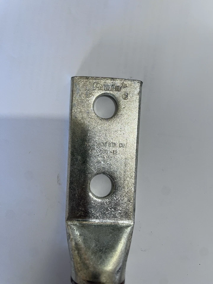 6PK Panduit LCC500-12 Two Hole Lugs Brown Long Compression Connectors Copper NEW - Image 4 of 4