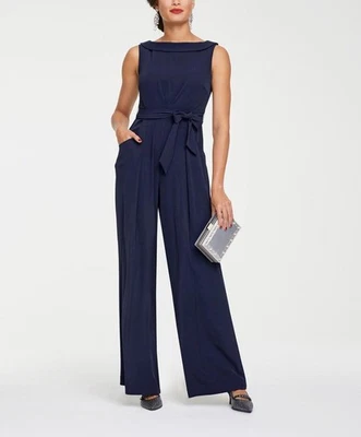 Mode von Heine Damen Overall Jumpsuit Einteiler Ärmellos Marine Blau Gr. 38 Neu - Bild 1 von 3