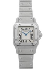 CARTIER WATCH SANTOS GALB?E SM W20056D6 QUARTZ IVORY STAINLESS STEEL WOMEN'S F/S