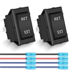 Nilight RET EXT Reverse Polarity Toggle Switches 2PCS On Off On DPDT 3 Position