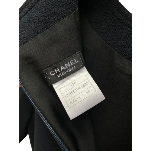 Vestido Chanel Primavera 2017 Azul Marino Oscuro Talla 38/M - Imagen 7 de 8