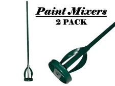 PAINT MIXER (2 PACK) Stirring Paddle Rod for Drill 1 Quart to 1 Gallon. 15"