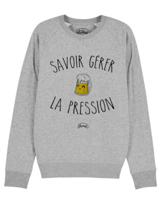 Herren Sweatshirt Farbe grau, LA PRESSURE