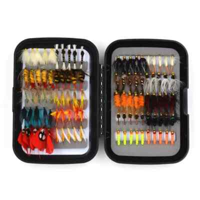 90pcs/set Dry Fly / Nymph for Fly Fishing