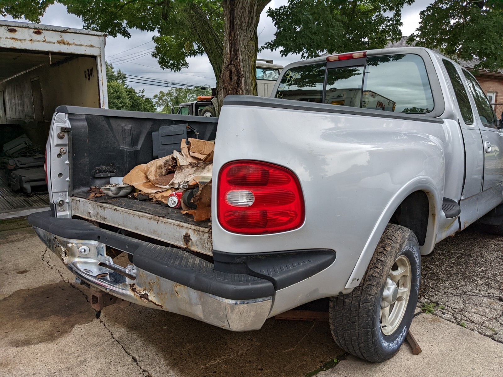 Camión Ford F150 19972003 plateado escalón lateral platón lateral sin