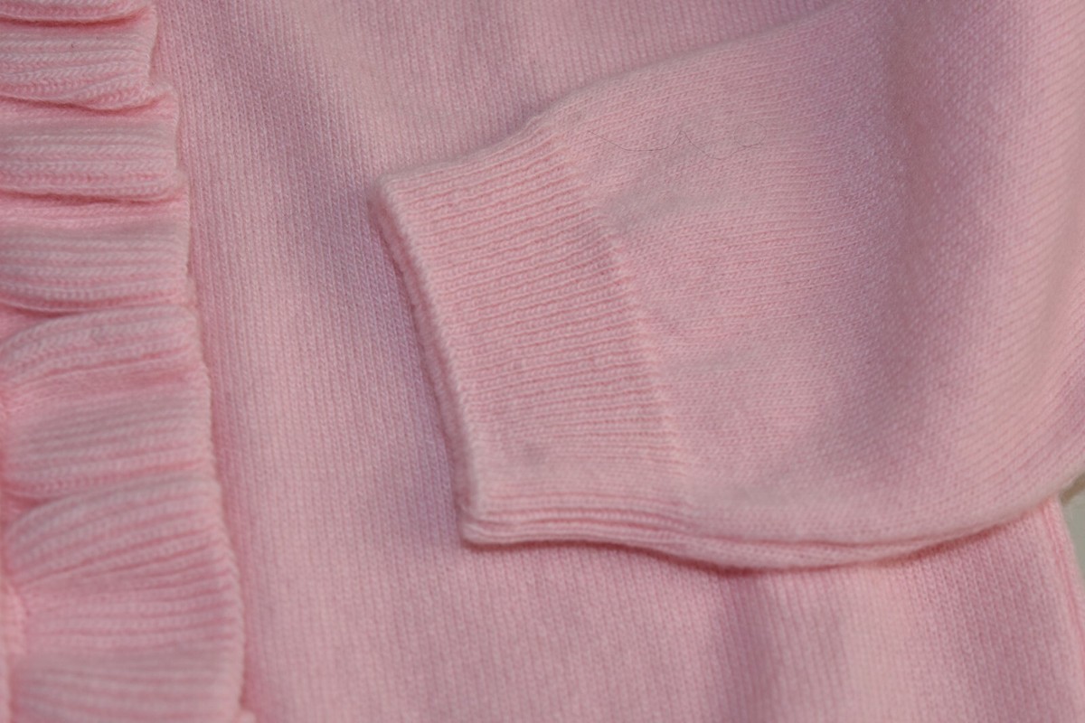 Cardigan Fille Oscar De La Renta - Laine Mérinos Cachemire - Rose - Taille 6-8 Ans - Neuf Avec étiquettes