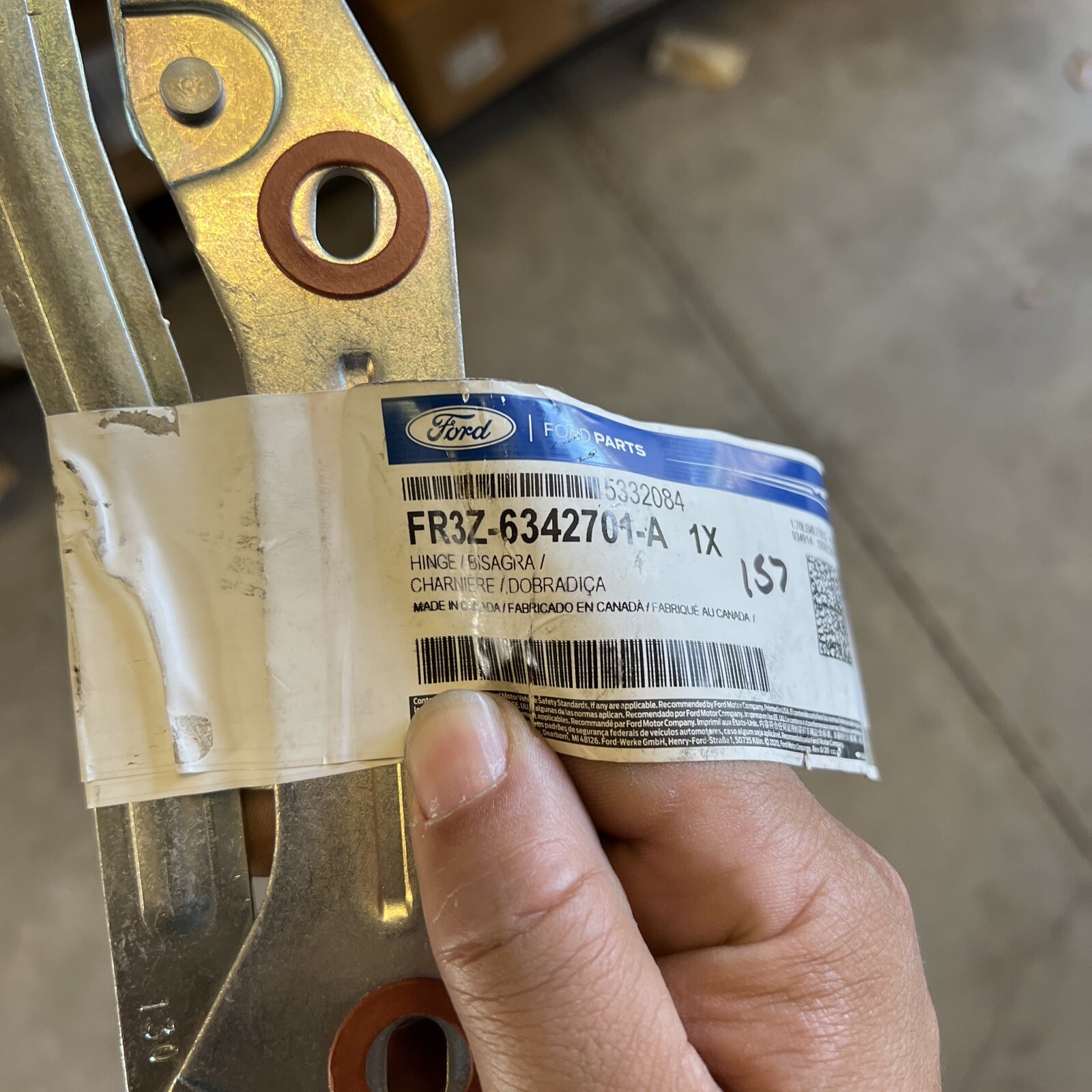 New OEM Ford Mustang Left Side Trunk Hinge 2015-2020 FR3Z-6342701 