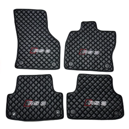 Alfombrillas coche para Audi A3/S3/RS3 todos los modelos, alfombrilla cuero coche para Audi A3 Foto 3 de 4