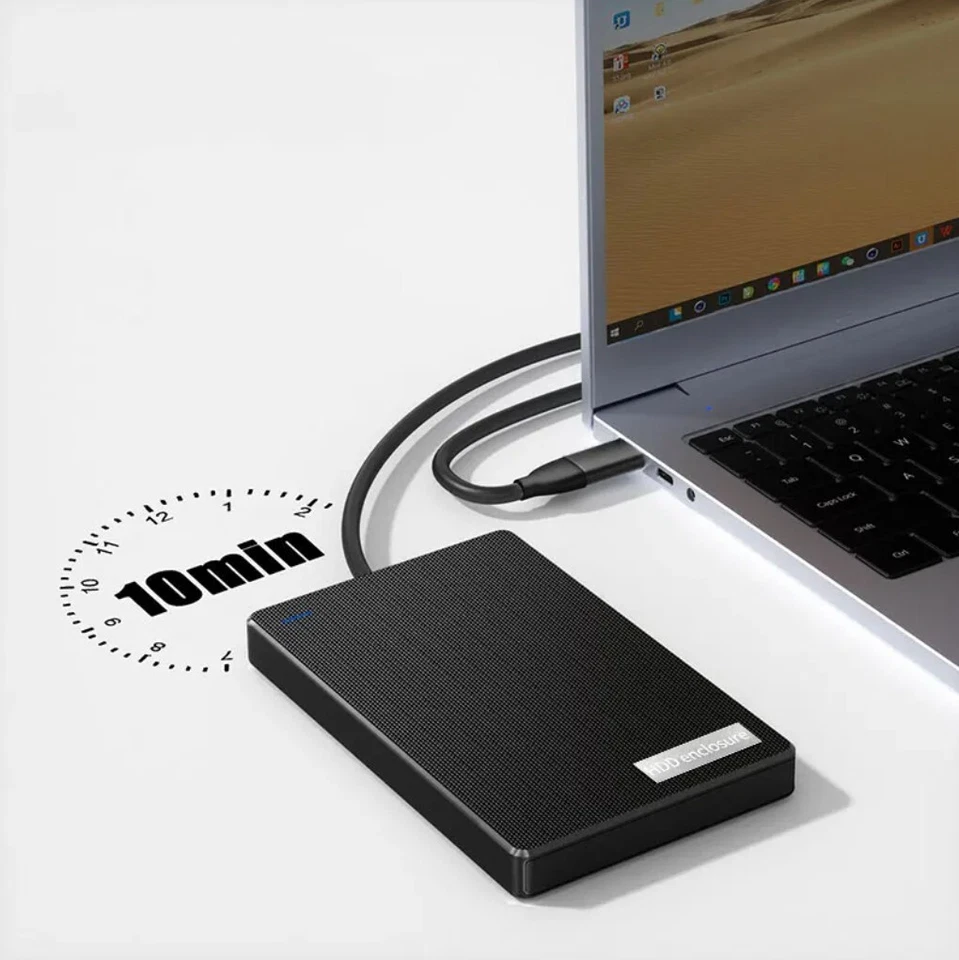 External Hard Drive Portable Storage Backup HDD USB-C 3 Phone Laptop PC Mac Lot - Image 3 of 4