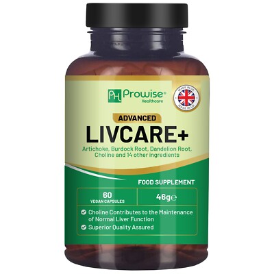 Advanced Livcare+ 60 Kapseln Leberreinigung Detox und Repair für Männer und Frauen