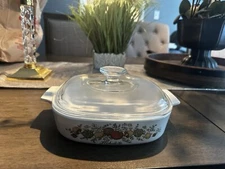 Vintage Corningware L’Echalote “The Spice of Life” 1.4L Casserole Dish