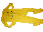 7H 2T The Children's Place SMILEY FACE Yellow Cotton Snug Footed Sleeper Pajamas — photo 1