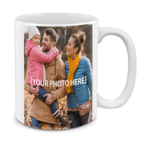 Custom Photo Picture 15 OZ Ceramic Coffee Mug Tea Glass Cup With Handgrip - Picture 4 of 4