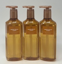 3 NEW BATH BODY WORKS FRESH AMALFI LEMON CLEANSING GEL HAND SOAP WASH 8OZ PUMP