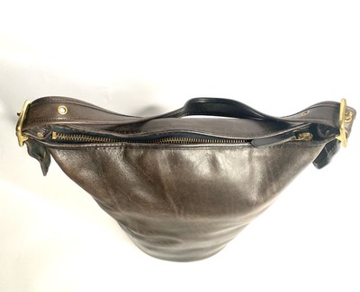 Vintage Coach Bucket Bag ~ Duffle Sac Large RARE 9085 Dark Brown 