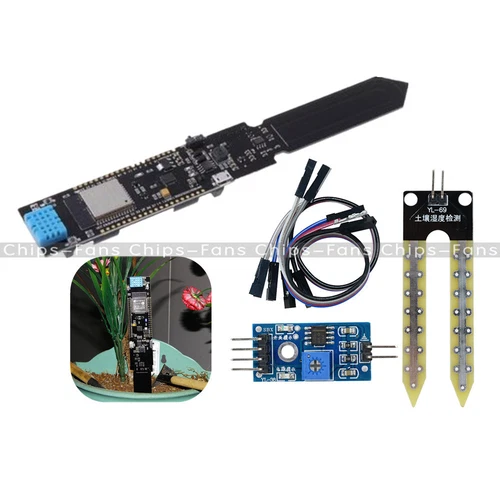 DHT11 Bodentemperatur Feuchtigkeit Sensor ESP32 WiFi Bluetooth 18650 AkkuCP2104