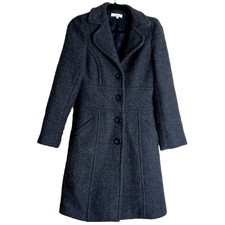 Liquid Long Rumana Overcoat Coat Women 8 Made In Usa Wool Classic Outerwear