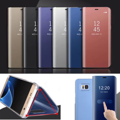 Clear view mirror mirror smart cover for smartphones protective cover bag case 1