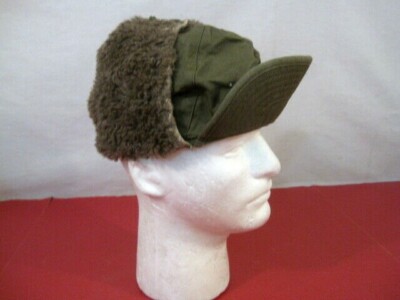 Korean Era US Army M-1951 MQ-1 Pile Field Cap - Size 6 1/2 - Dated