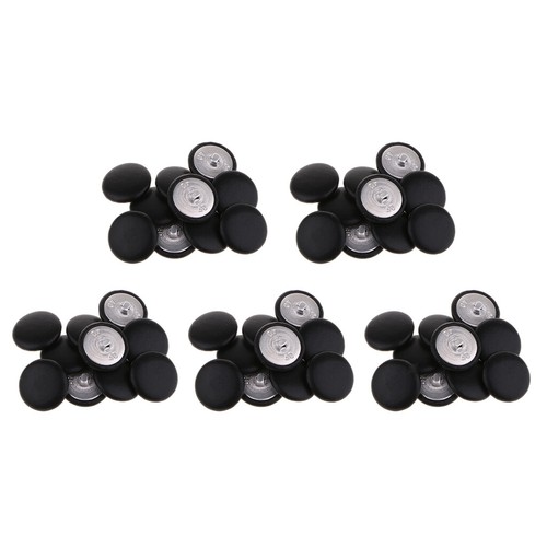 50Pcs Artificial Leather Covered Upholstery Buttons Garments Decor 25mm - Picture 8 of 11
