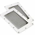2X Stainless Steel Boat Vent  13 Slots Marine Cover Louvered Ventilation