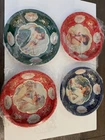 1996 VINTAGE 4 Coca-Cola ladies Tin Plates Boite En Metal Tin lata plate 1920's