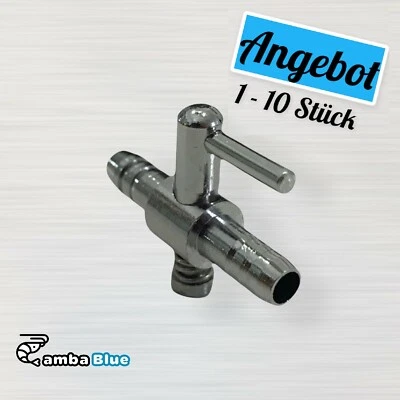 GAMBA BLUE Aquarium Regelventil Lufthahn Luftverteiler Ventil Zubehör Luftpumpe Metallhahn