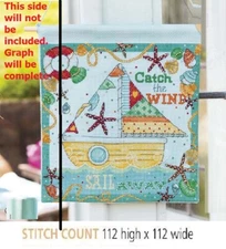 SAILBOAT HANGING   CROSS STITCH  PATTERN ONLY    EQ - RAS