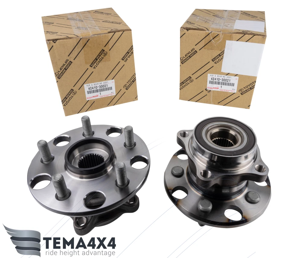 Juego de 2 cojinetes traseros y bujes originales OEM para Lexus Toyota 42410-30021 4241030021 Foto 2 de 4