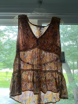Floral Blouse XL Jolt Tank Top