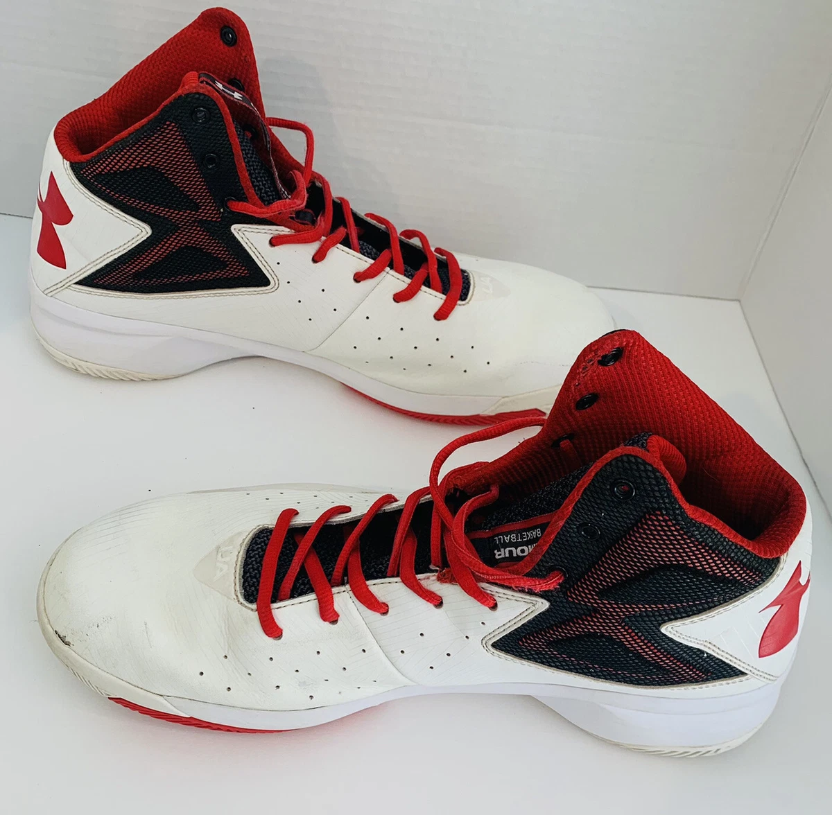 UNDER ARMOUR - UA Rocket [1264224-100] Basketball White/Black/Red ( Size 12 ) | eBay