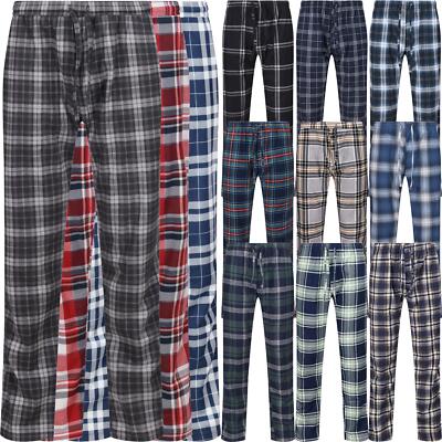 plaid pajama pyjama bottoms Mens M&S Flannel Pyjama Bottoms Checked Soft Brushed Fleece Cotton PJs  Trouser UK