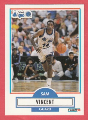 1990 Fleer Basketball #137 Sam Vincent -- Magic -- Box 737