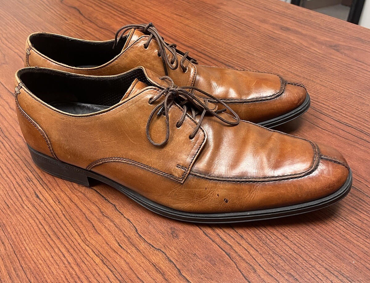 SAOLA Scarpe Oxford Cole Haan X Air da uomo punta divisa in pelle C09161 British Tan 9 5 M