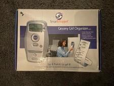 Smart Shopper Grocery List Organizer Voice Printer List Maker New Open Box 