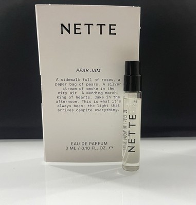 NETTE Pear Jam Eau de Parfum Sample Size Spray Pear Rose Fragrance 3 ml