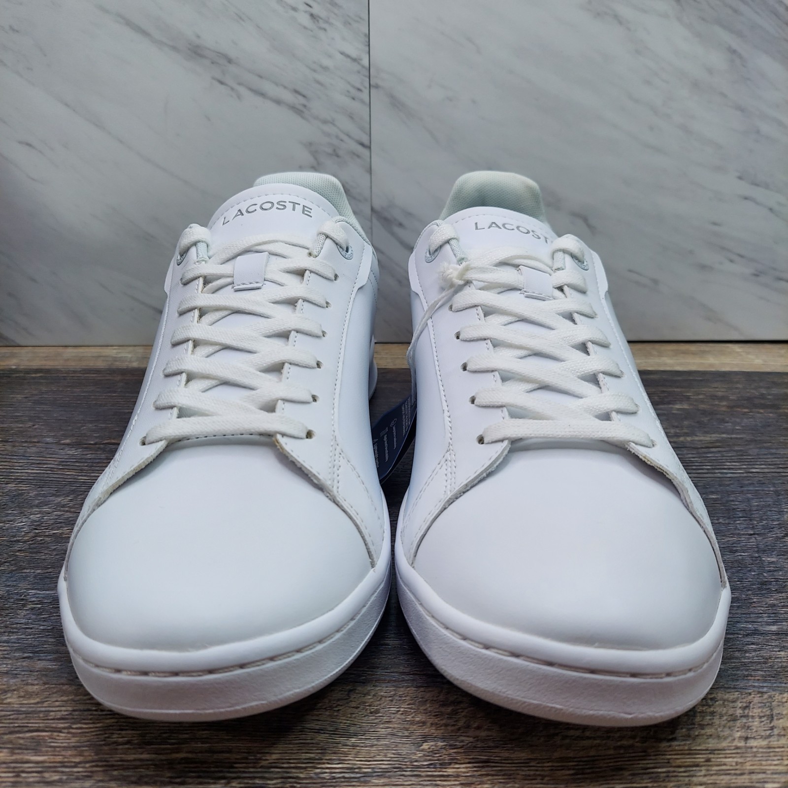 Lacoste Carnaby Pro BL23 1 SMA Men's Size 11 Sneakers Lace-Up Shoes White/White image 2