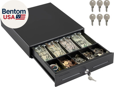 13'' Electronic Cash Register Drawer for Point of Sale (POS) System with 4 Bill 5