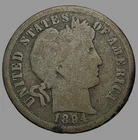1894-O Barber Dime 423 Better date