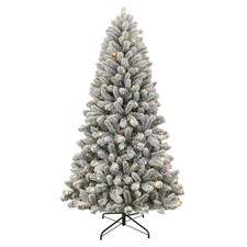 6.5ft Pre-Lit Artificial Christmas Tree with 250 Color-Changing LED Lights