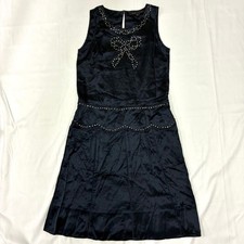 Marc Jacobs Silk Sleeveless Rhinestone Dress Size 4