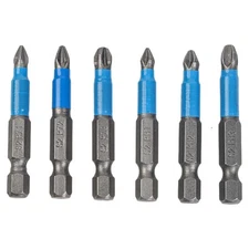 6Pcs Non-slip Screwdriver Bit Set Electric-Impact 50mm PH1/PH2/PH3/PZ1/PZ2/PZ3