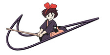 Anime Girl Embroidered Patch 8.5 Inch  Large Sew On Iron On Applique