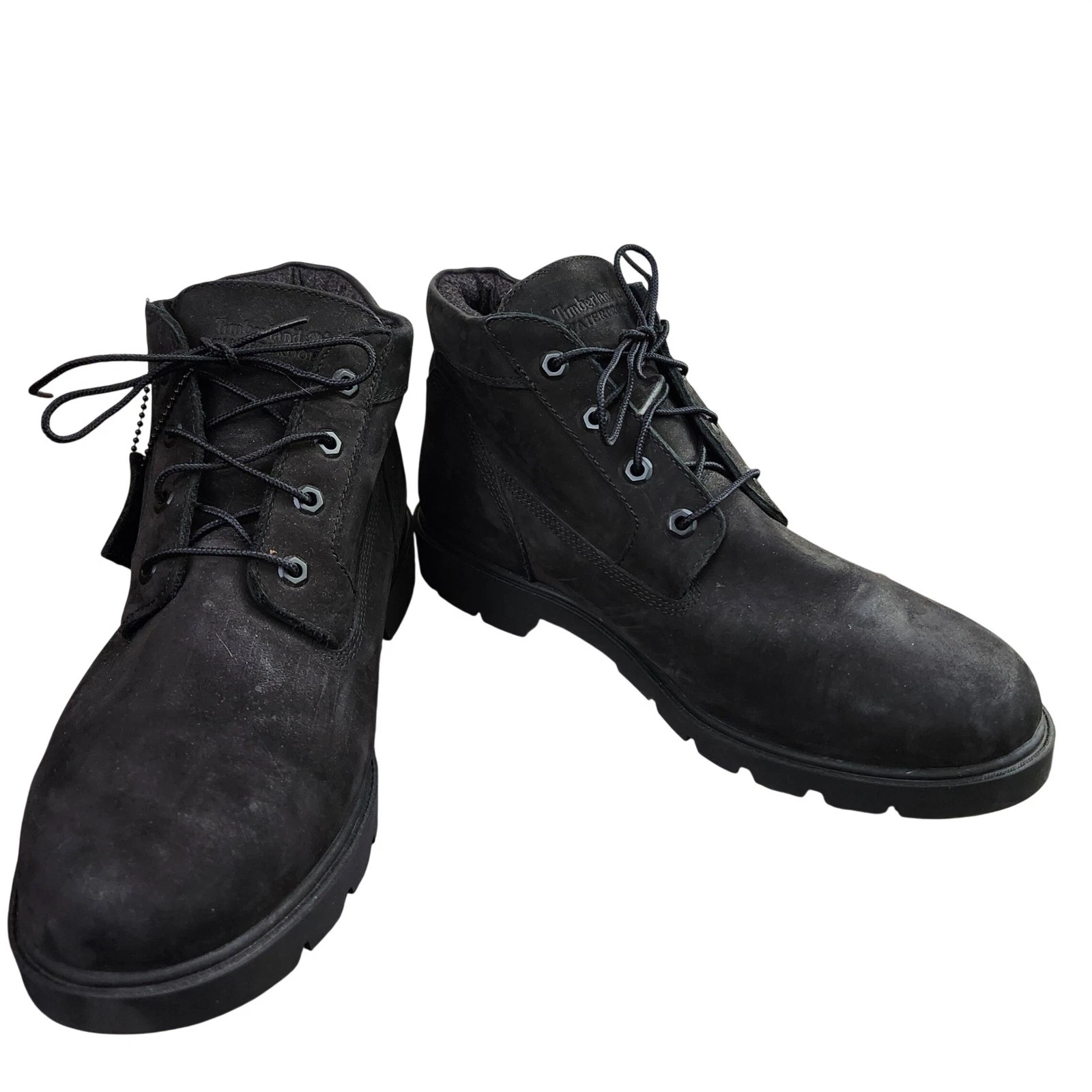 Timberland Waterproof Black Suede Lace Up Chukka Boots Mens Size 12 A17C9